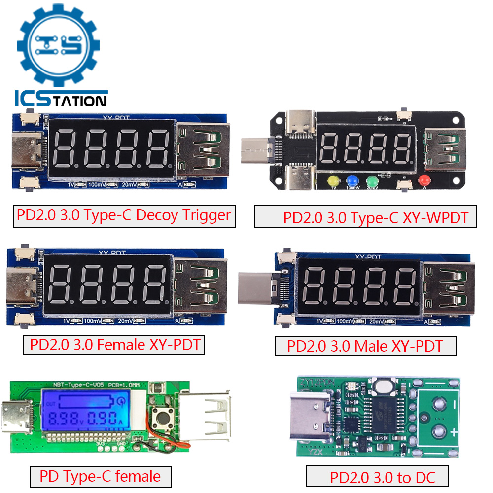 Usb Ammeter Tester - USB Type-C PD Decoy Trigger Board