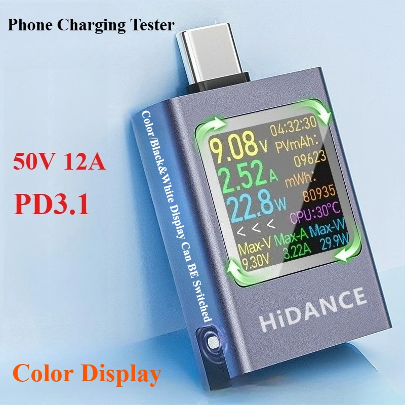 13 in 1 DC 4.5-50V 0-12A Multi - Usb Ammeter Tester 评论和价格