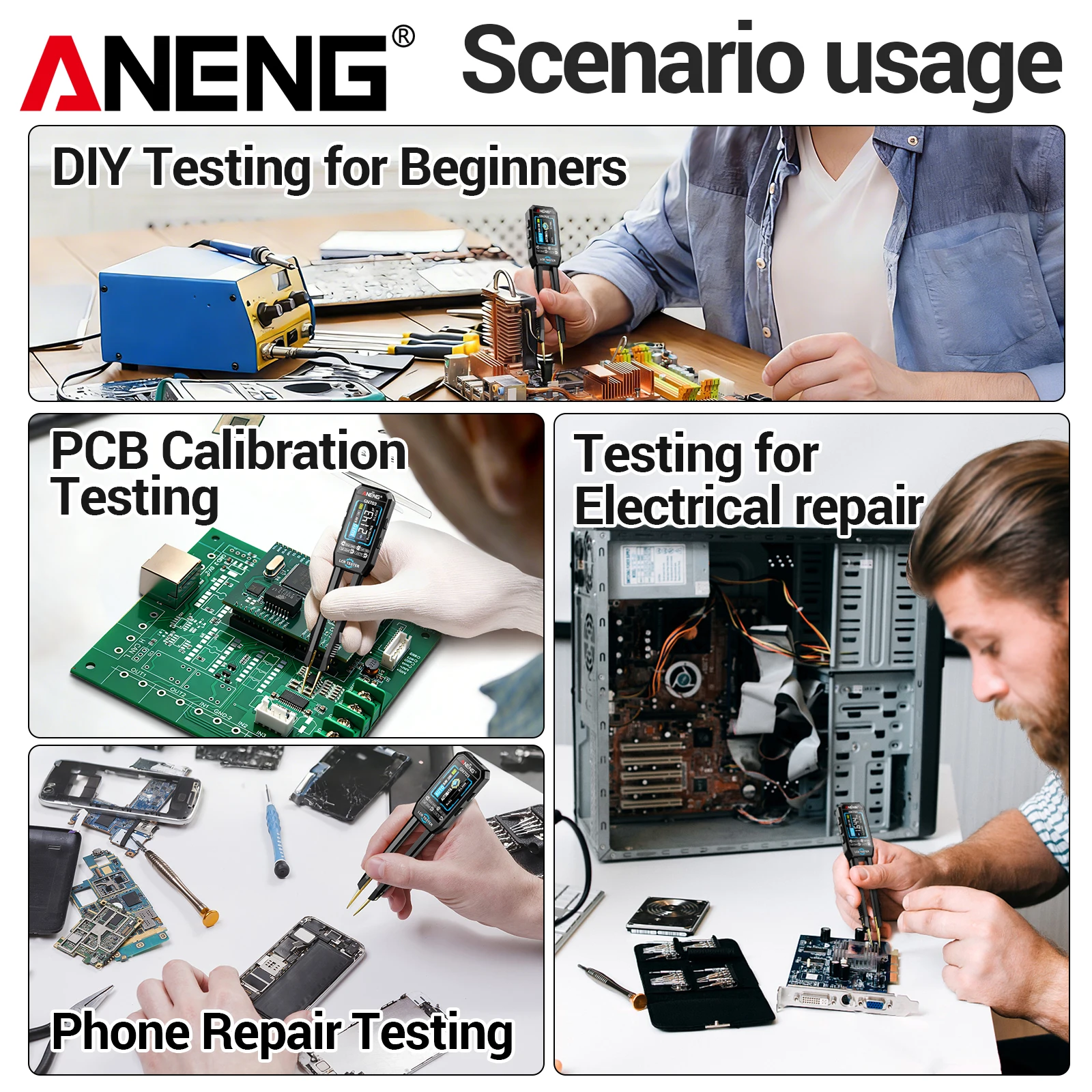 ANENG GN703 USB Rechargeable P - Usb Ammeter Tester 评论和价格