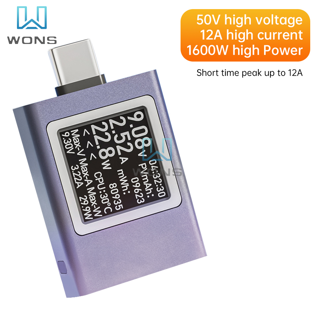 DC 4.5-50V 0-12A Multi-functio - Usb Ammeter Tester 评论和价格