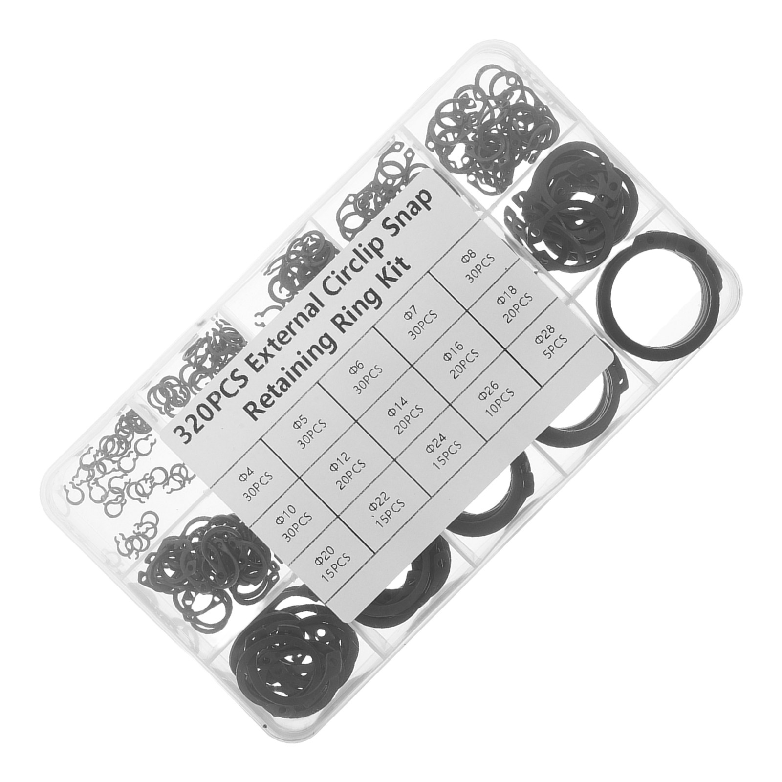 320Pcs Retaining Rings Assortm - Electronics Repairing 评论和价格
