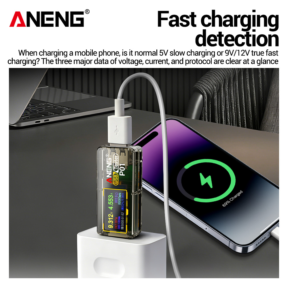 ANENG P01 USB Tester Voltmeter - Usb Ammeter Tester 评论和价格