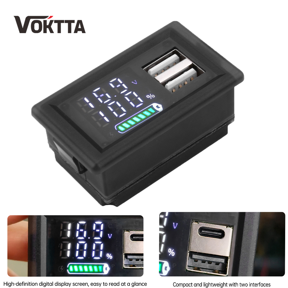 USB+Type-C/Dual USB 9V 12V 24V - Usb Ammeter Tester 评论和价格
